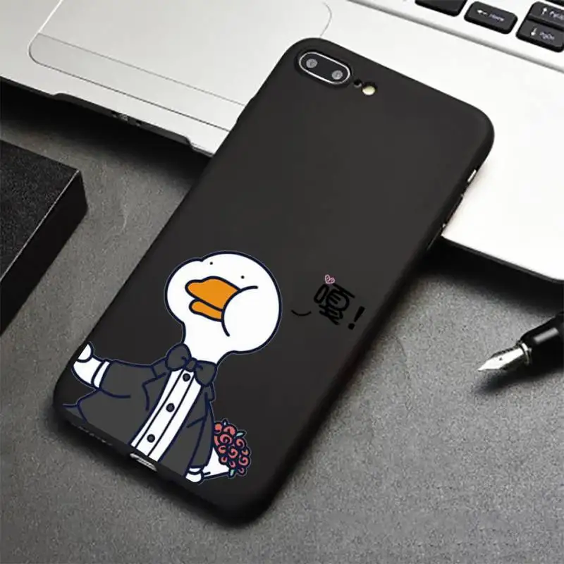 

Phone Case for iPhone 12 11 mini pro XS MAX 8 7 6 6S Plus X 5S SE 2020 XR Funny Creative Animal Duck
