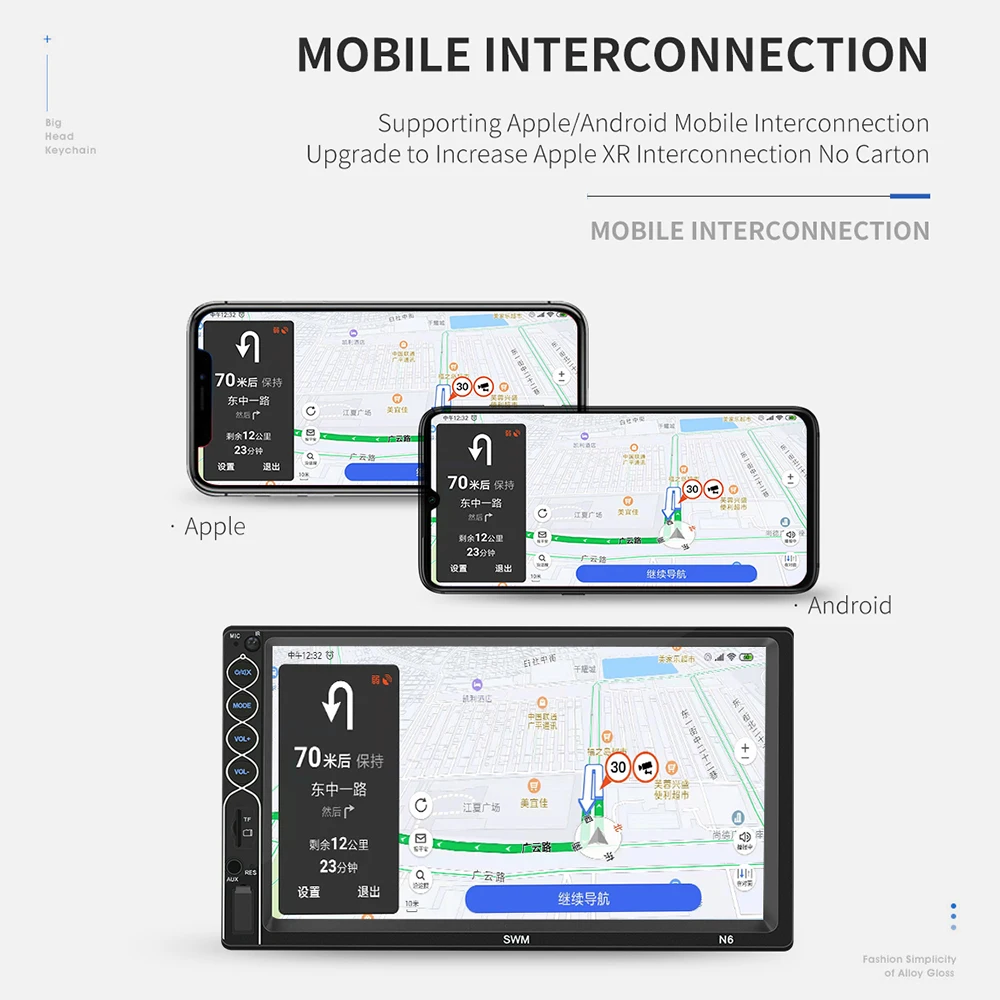 2din Podofo Автомагнитола 7 &quotсенсорный экран автомобильный мультимедийный плеер