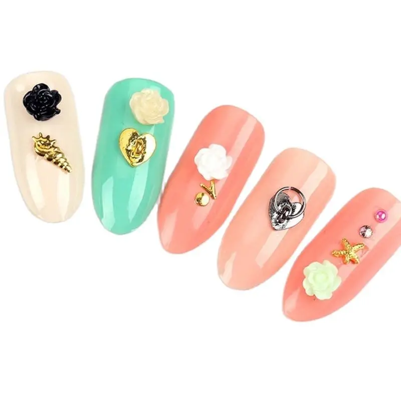 

1000 шт./лот иголка для рисования цветов Стразы 6 мм с тиснением и изображением смолы цветок розы со стразами Стразы с креплением на кератиновы...