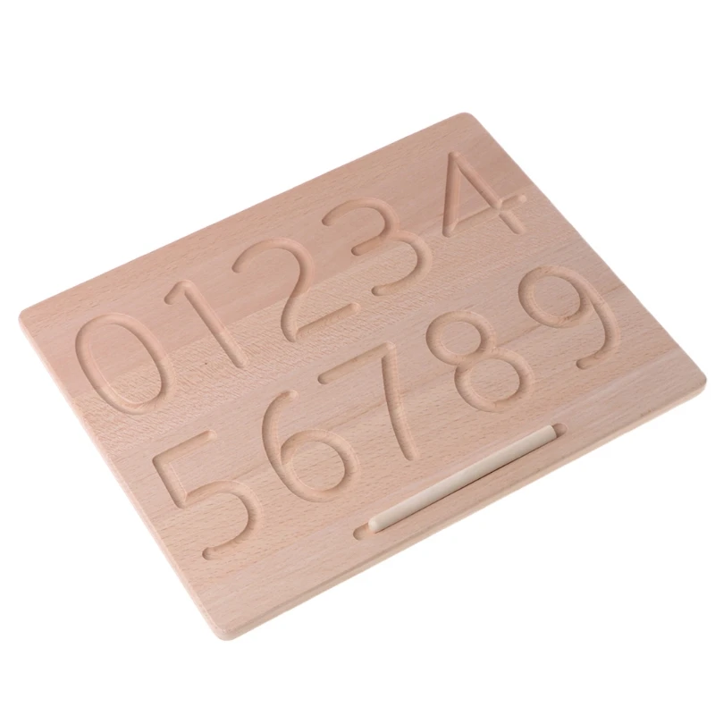 

Wood Alphabet Tracing Board from Montessori Letters - Wooden Letters - Large Print Letters for Toddler to Preschool - and C5AF