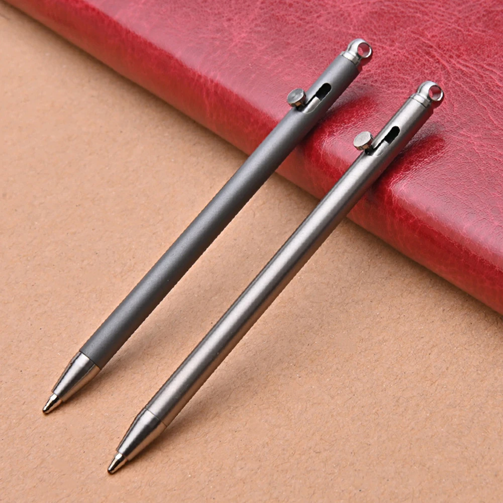 

Titanium Mini Pen EDC Portable Keychain Pen Portable Travel Metal Ballpoint Signing Equipment for Outdoor Climbing