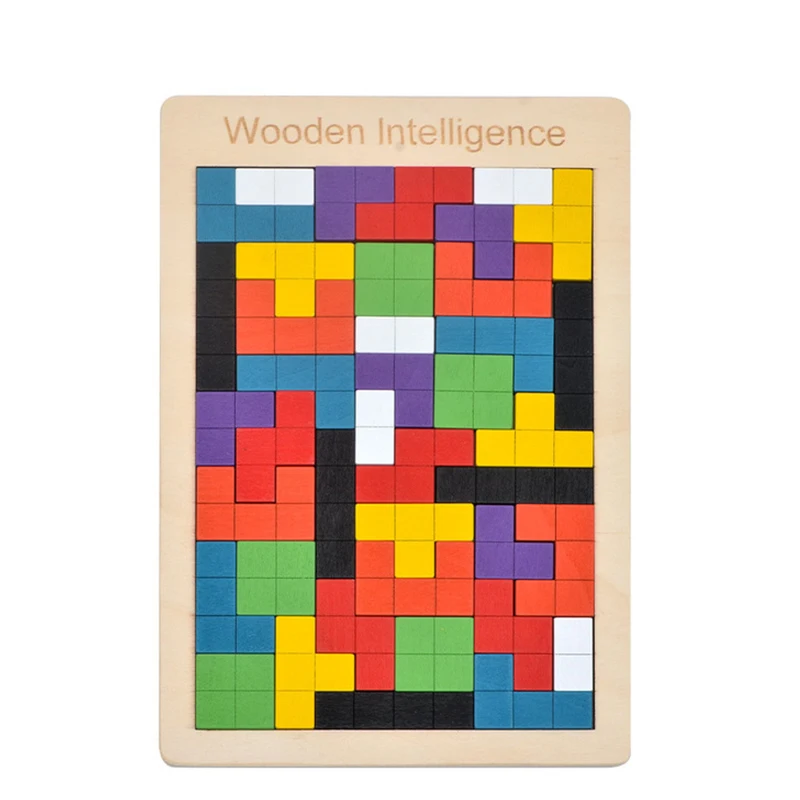 

Русский строительный блок, головоломка Tangram, детская деревянная игрушка, обучающие игрушки для просвещения, обучающий инструмент, Обучающи...