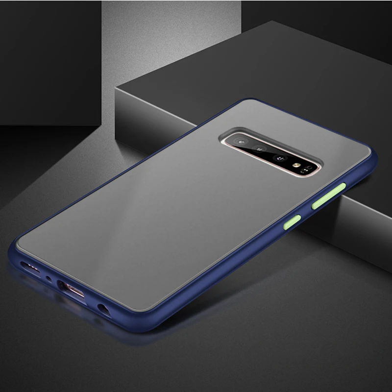 Чехол-накладка для Samsung Galaxy S10 Lite S10plus Plus матовый прозрачный роскошный