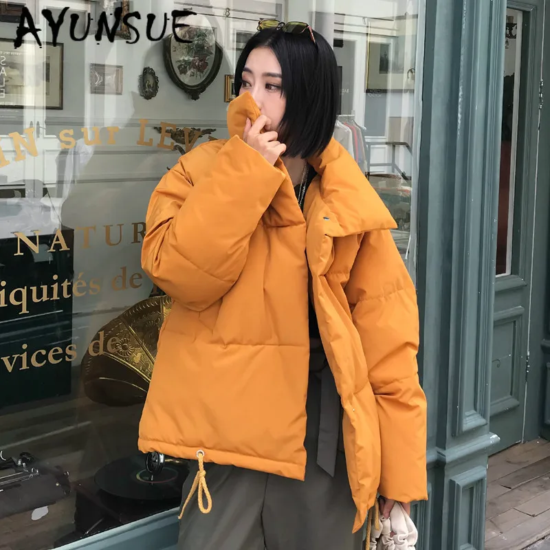 AYUNSUE корейский пальто женская короткая куртка парка зимняя для женщин модные