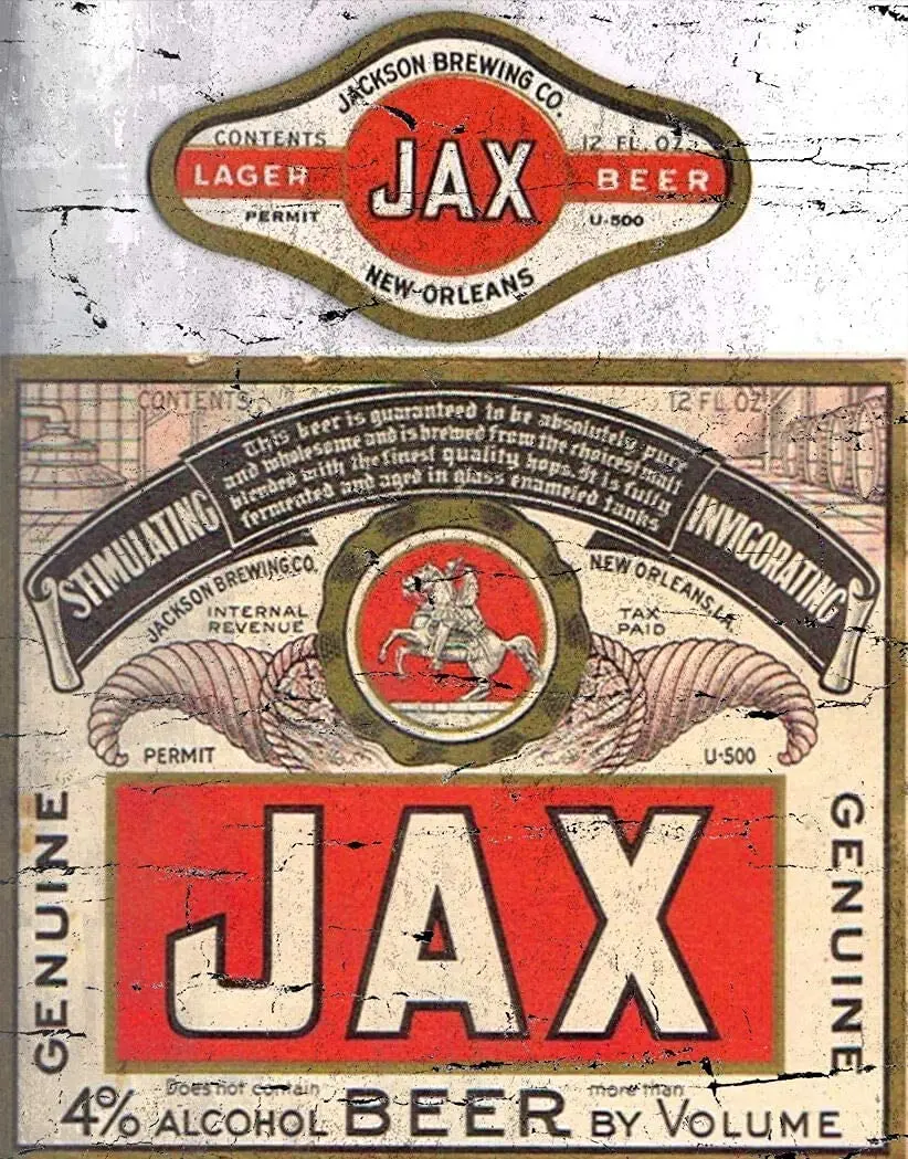 

Jax Beer Sign Wall Retro Plaque Interior Wall Decoration 8x12 Tin Sign