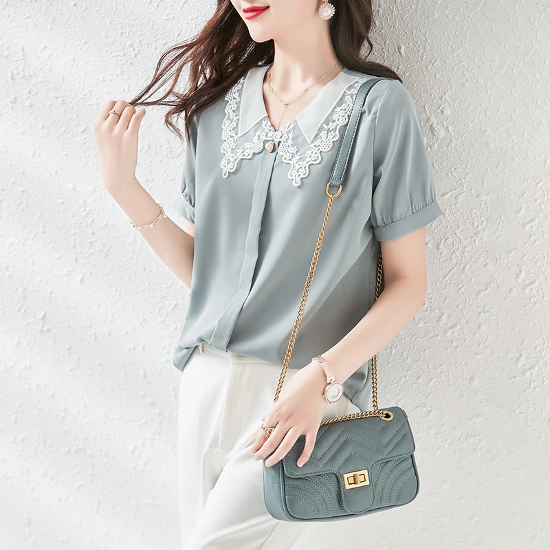 

snow spins unlined upper garment of female summer 2021 new small unlined upper garment of choli western style shirt