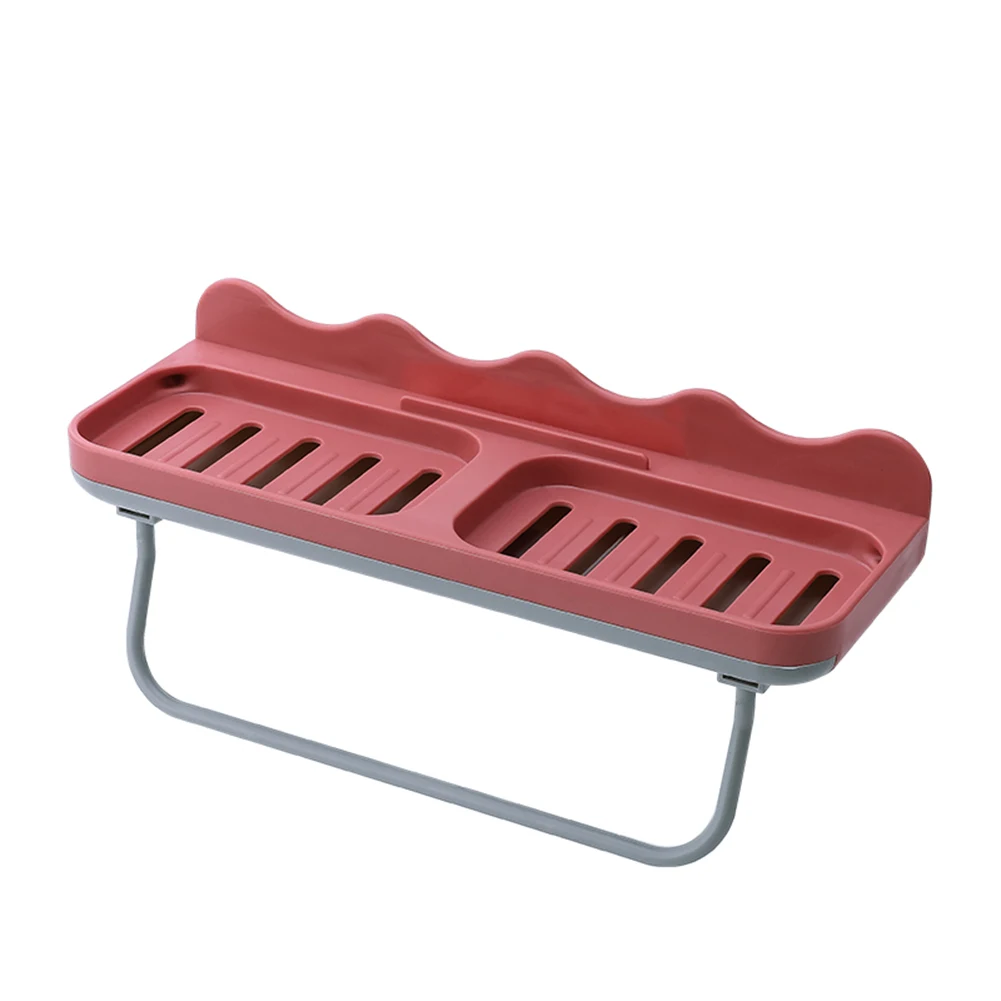

Plastic Soap Bar Holder 2-Soap Wall Mount Saver With Drain And Towl Hanger For Shower Bathroom