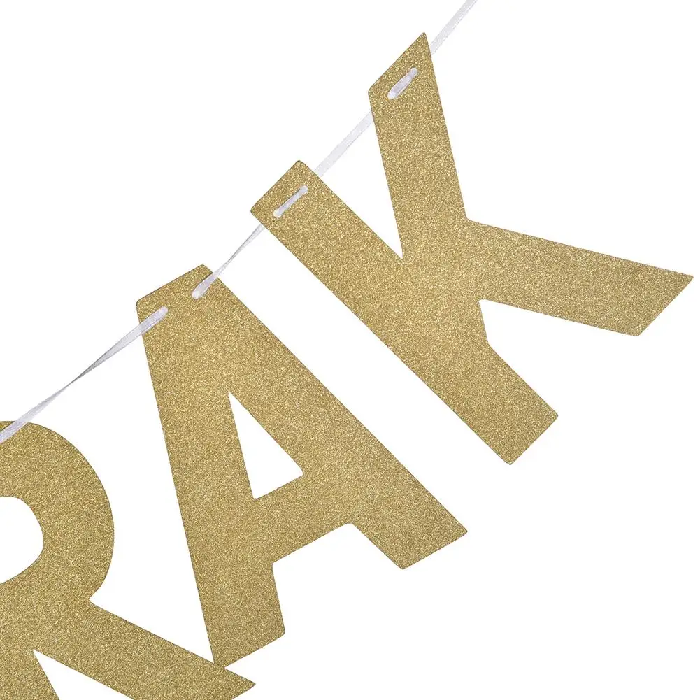 ИД Мубарак золотые буквы гирлянда флаг украшение для свадебной вечеринки баннер