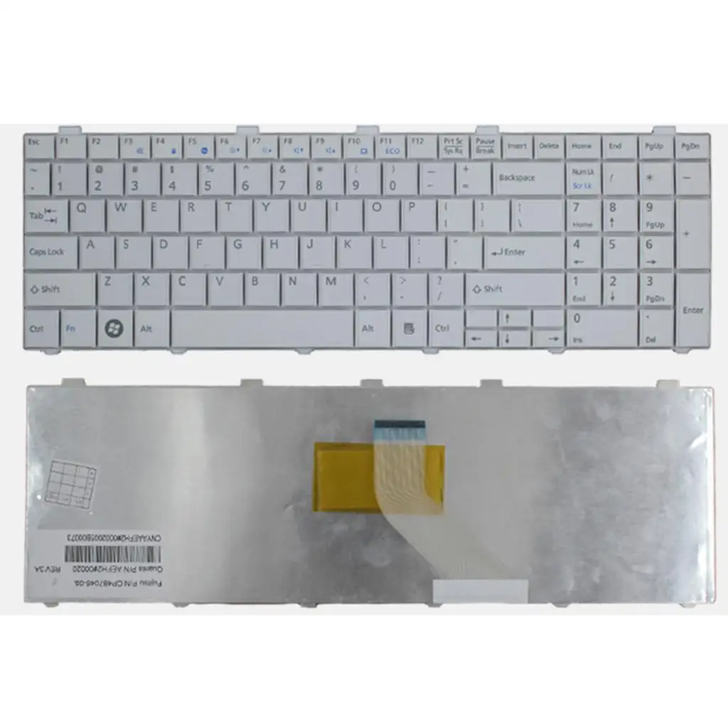 Замена белой английской клавиатуры для Fujitsu Lifebook AH530 AH531 NH751 A530 A531 ноутбука |