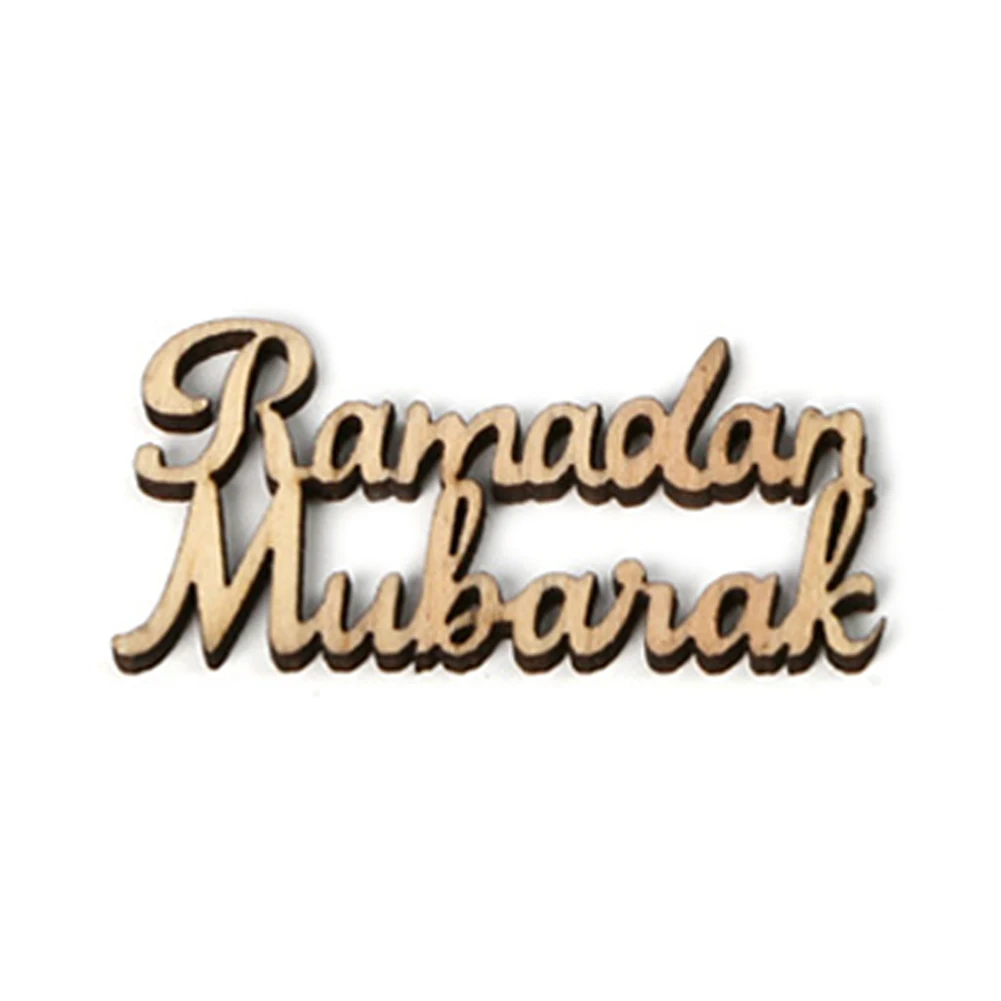 

Ramadan Eid Mubarak Ornament Wooden Festival Decor Mubarak Letter Ornaments Ramadan Indoor Crafts For Party Home Decoration