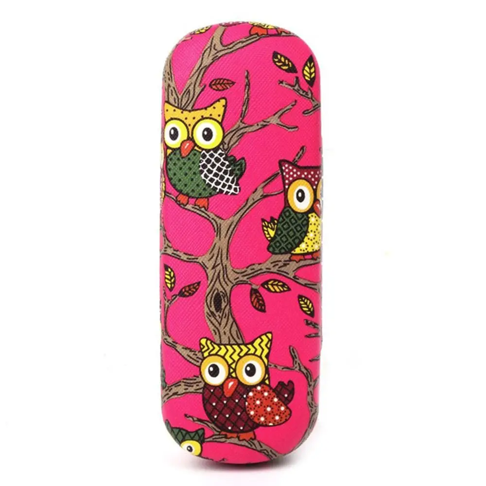 

Portable Women Glasses Box Cartoon Owl Animal Cute Sunglasses Storage Protector Case
