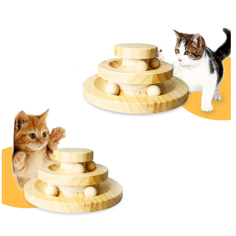 Забавный Кот игрушка для домашней кошки игрушки Интеллект тройной игровой диск