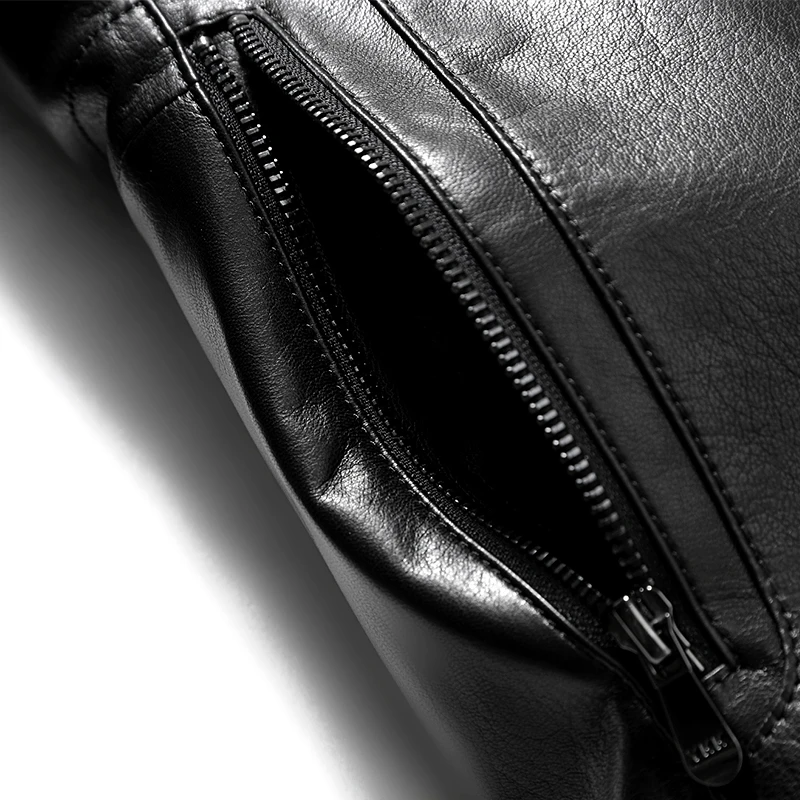 

Jacket Genuine Leather Winter Real Fur Calfskin Natural Mink Fur Liner Cow Leather Jackets Men Mink Coat L00062 KJ2639