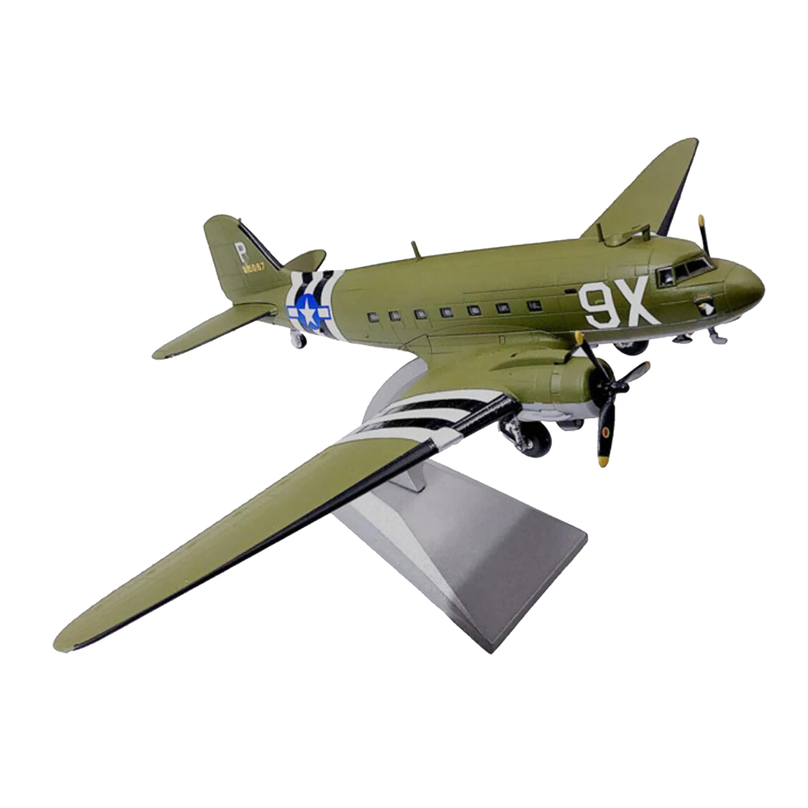 

1/100 World War II C47 Transport Aircraft Model Airplane Plane Collectibles