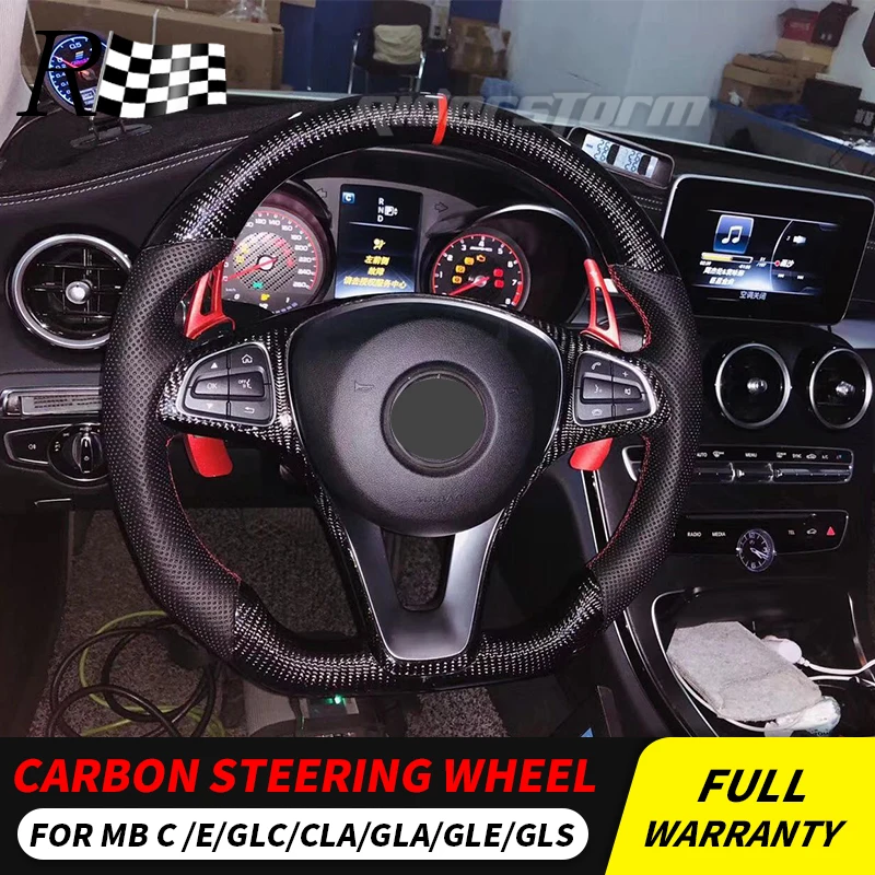 Руль из углеродного волокна для Mercedes W205 w213 w117 GLA GLE GLS CLS class автозапчасти 2019 |