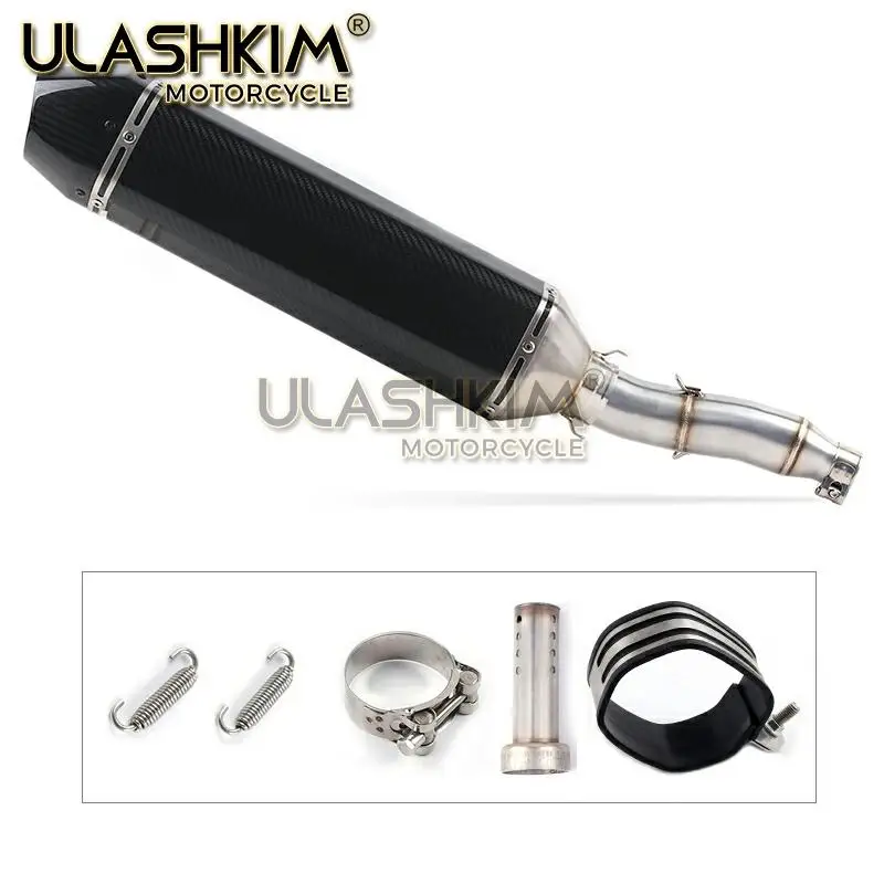 Полная выхлопная система мотоцикла глушитель Escape slip on для YAMAHA XG250 XT250 модифицированный контакт средняя труба адаптер подключения