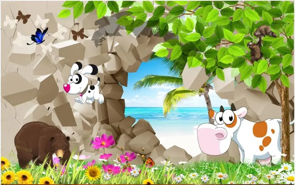 

Custom photo wallpapers for walls 3 d cartoon mural wallpaper children's room kids room mural wall papers home decor