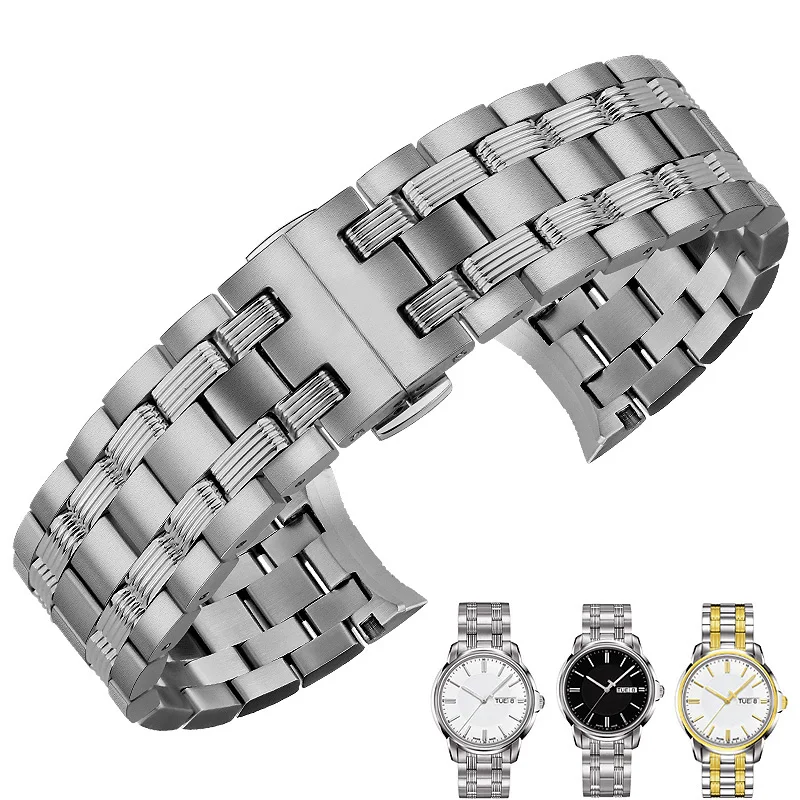 

Стальной ремешок, мужской оригинальный браслет 19 мм для часов Tissot 1853 Hengyi серии Starfish с T065 430a