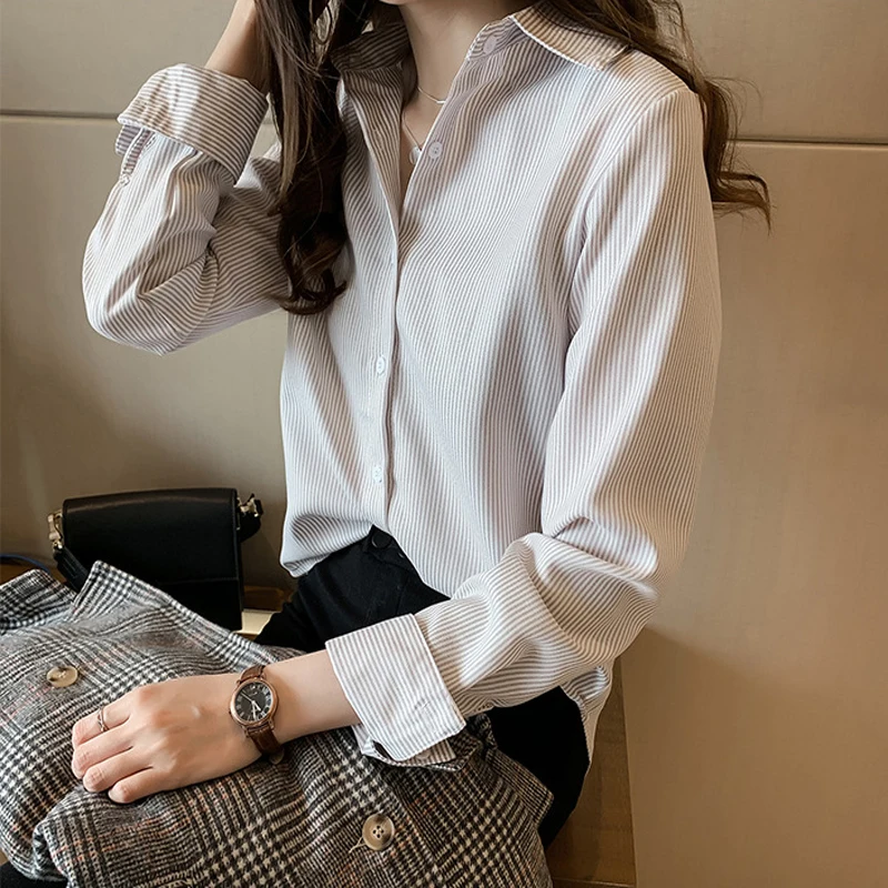 Новинка 2019 года сезон осень весна женская блузка рубашка большие размеры модные