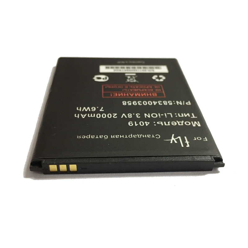Для Fly IQ446 IQ 446 BL4019 BL 4019 литий-полимерные аккумуляторы для батарея смартфона 2000 мАч