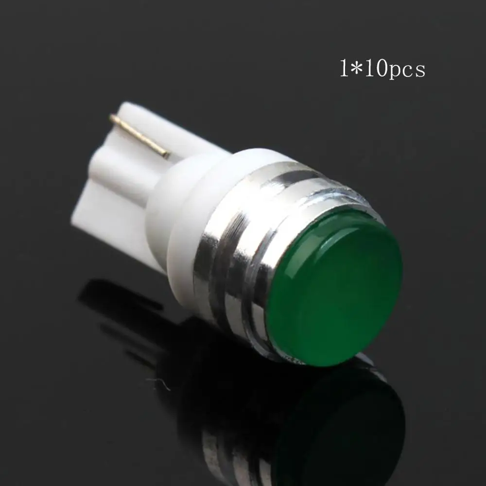 10 шт. T10 светодиодный светильник 12V 1 5 W Круглое дно Наводнение Кукуруза просвет