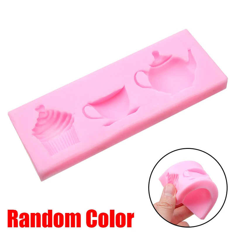 3D чайник Форма чашки торта силиконовая форма для помадки формы DIY шоколадные