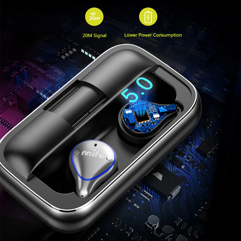 Mifo O5 \ Plus Bluetooth 5 0 настоящая Беспроводная гарнитура бинауральные мини наушники в