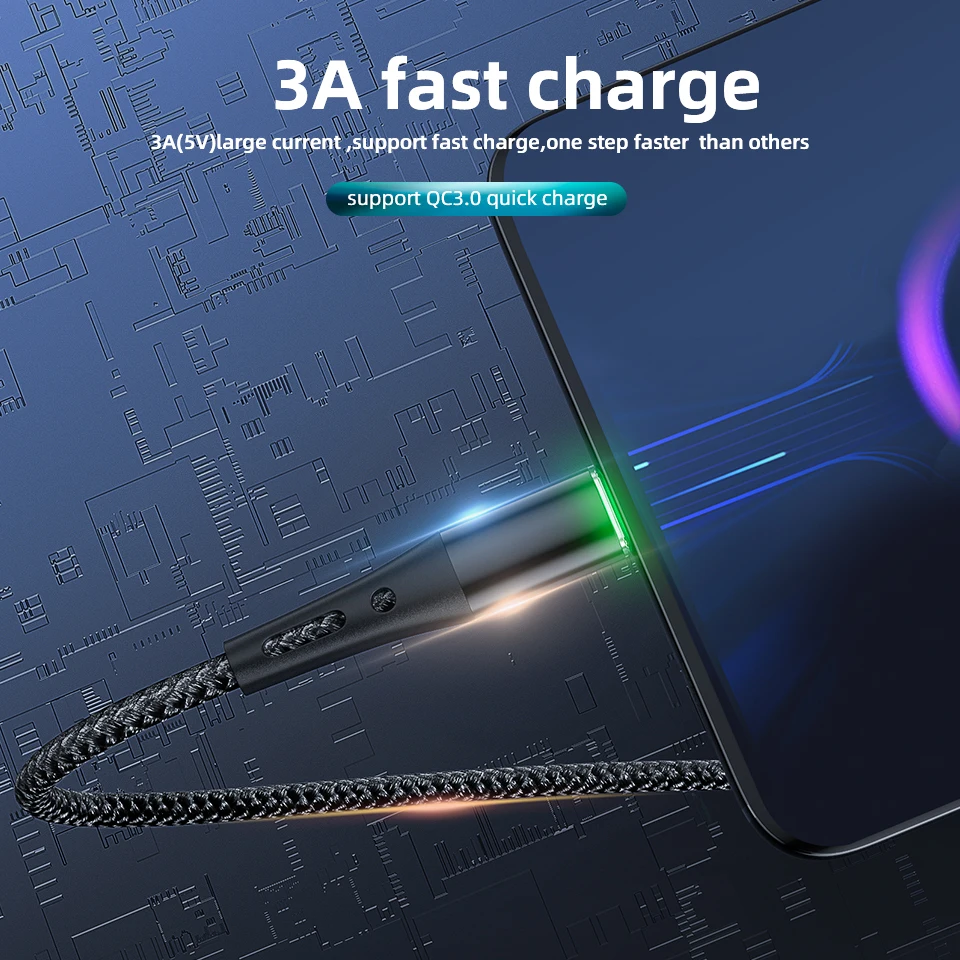 3A кабель с разъемом Usb Type-C 2 m 3M для быстрой зарядки и Usbc типа C Samsung S21 S20 Plus Note 20