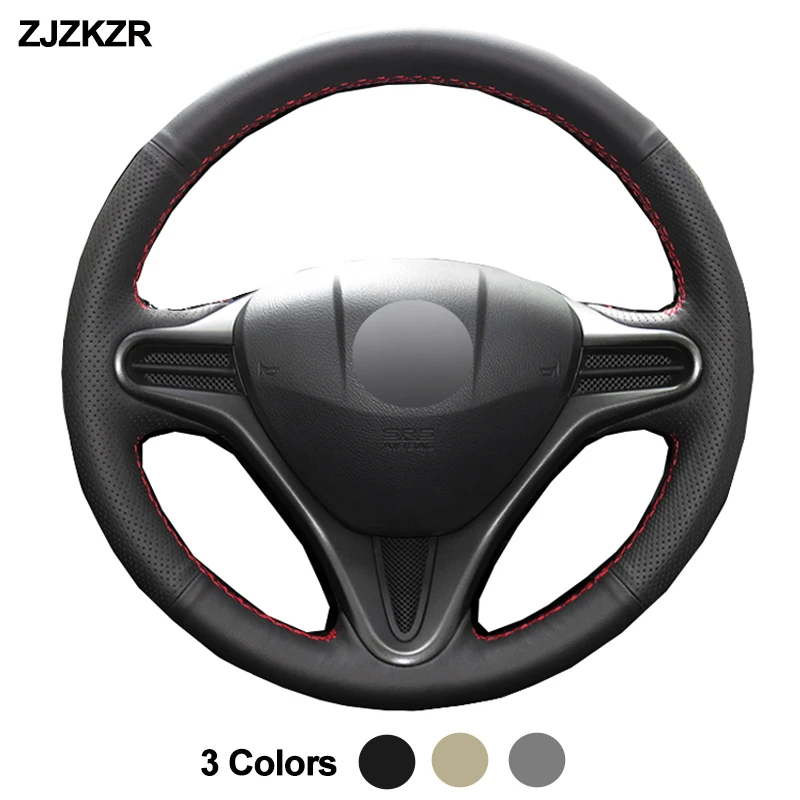 

Car Auto Steering-Wheel Cover Braid For Honda Fit City Jazz 2009 - 2013 Insight 2010 - 2014 Funda Volante 2010 2011 2012 2013