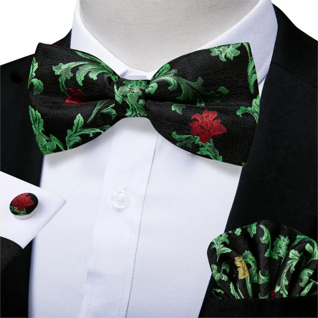 Мужской Шелковый предварительно завязываемый галстук бабочка для мужчин набор