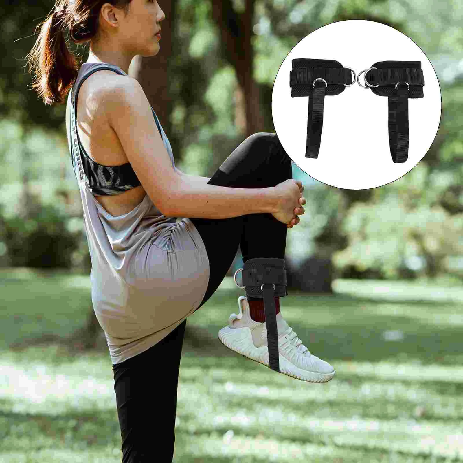 

1 Pair Ankle Straps Ankle Support Fitness Ankle Cuffs Padded Ankle Protector