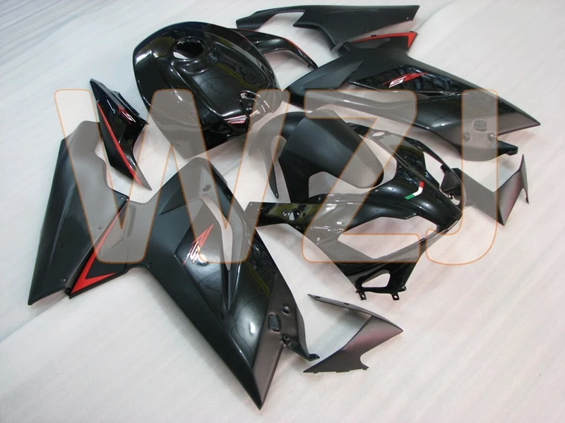 Для Aprilia RS125 08 09 обтекателя Наборы для 2008 Черные Пластиковые обтекатели RS 125 2006 2011
