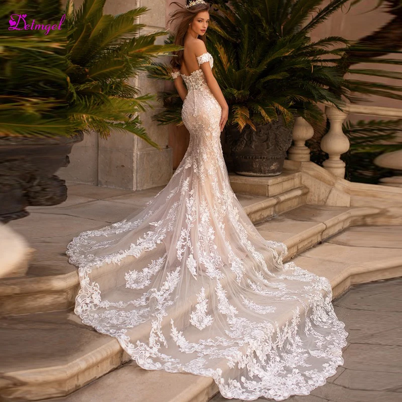 Detmgel очаровательное Милое Свадебное платье с открытой спиной и для русалки 2020