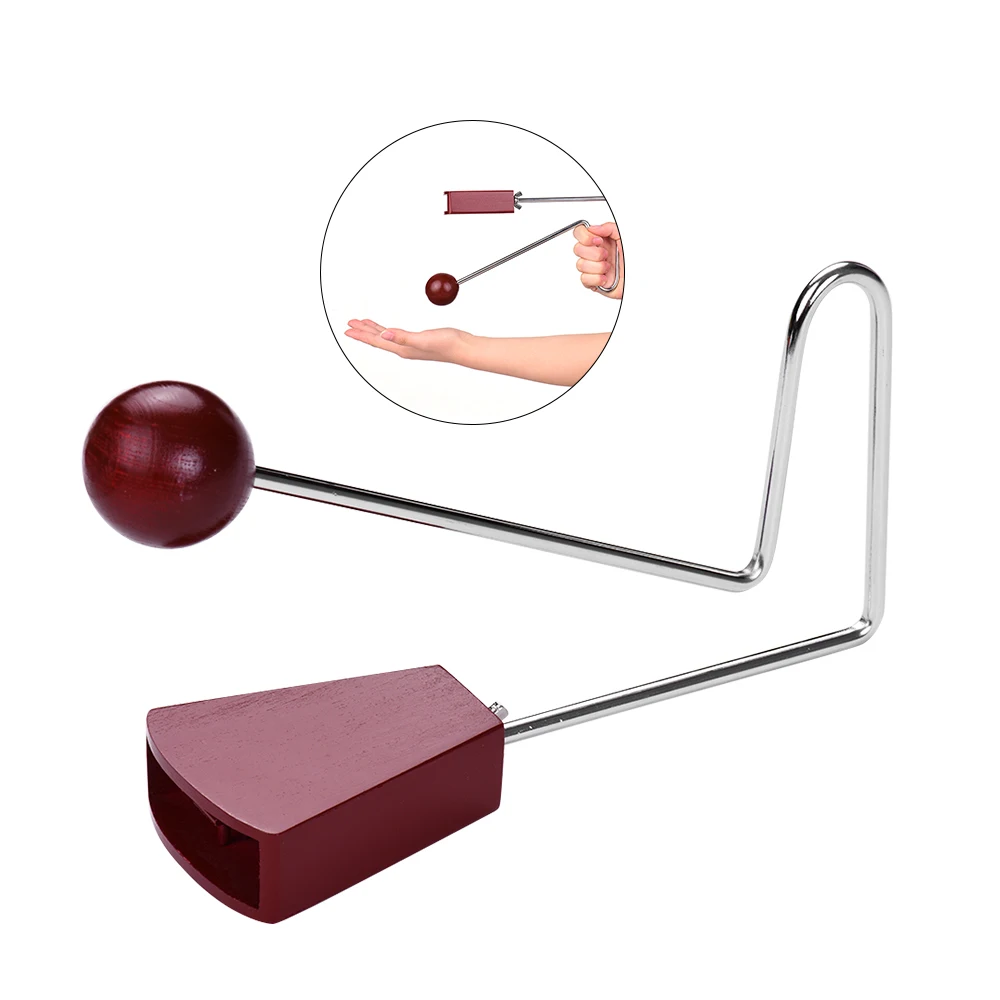 

Wooden Beat Vibraslap Vibra Slap for Children Kids Educational Musical Hand Percussion Instrument Sound Effects