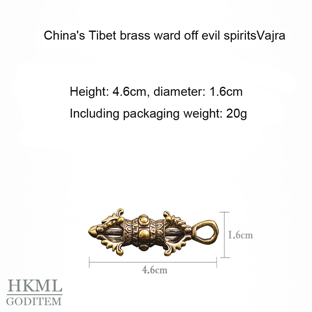 Nepalese тибетская латунь Vajra из Непала Тибета ручная работа буддистская Ваджра Pestle