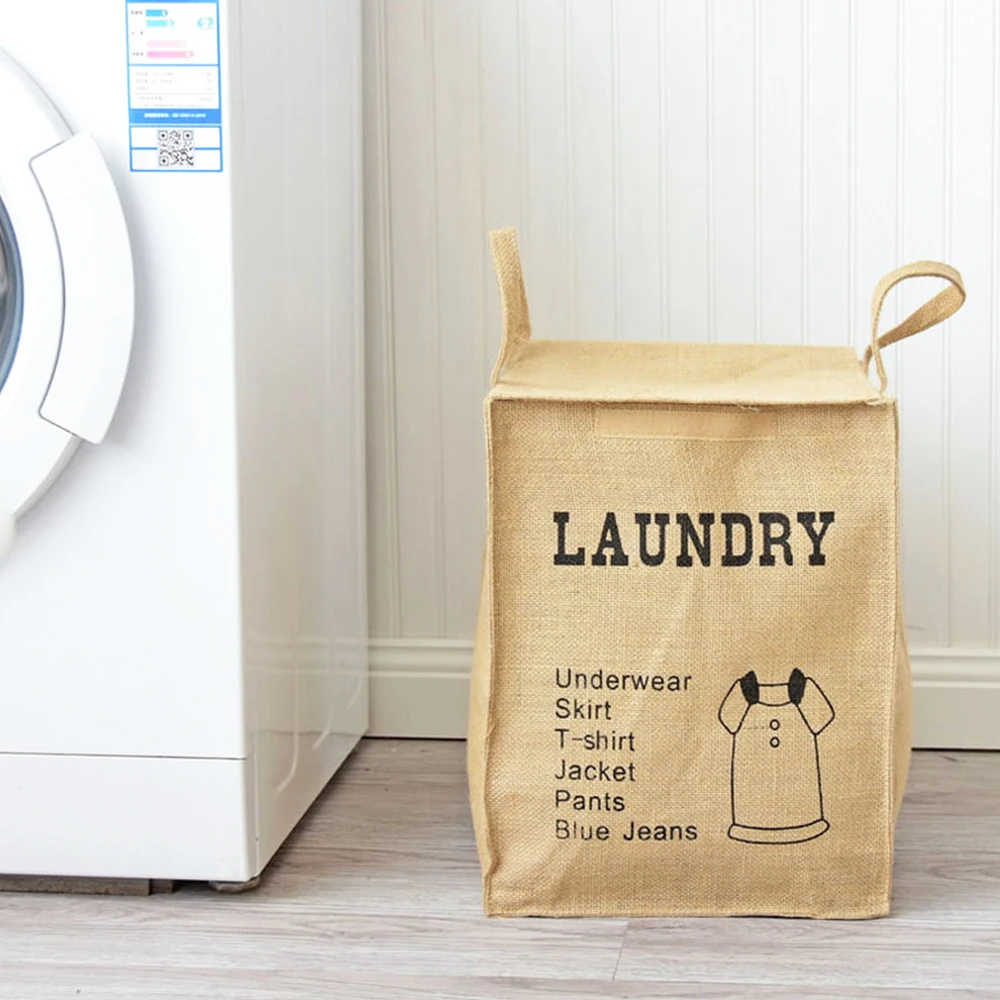 

Folding Laundry Basket Storage Bin Bag Large Capacity Hamper Toy Sundries Classification Bucket Closet Organizer with Velcro