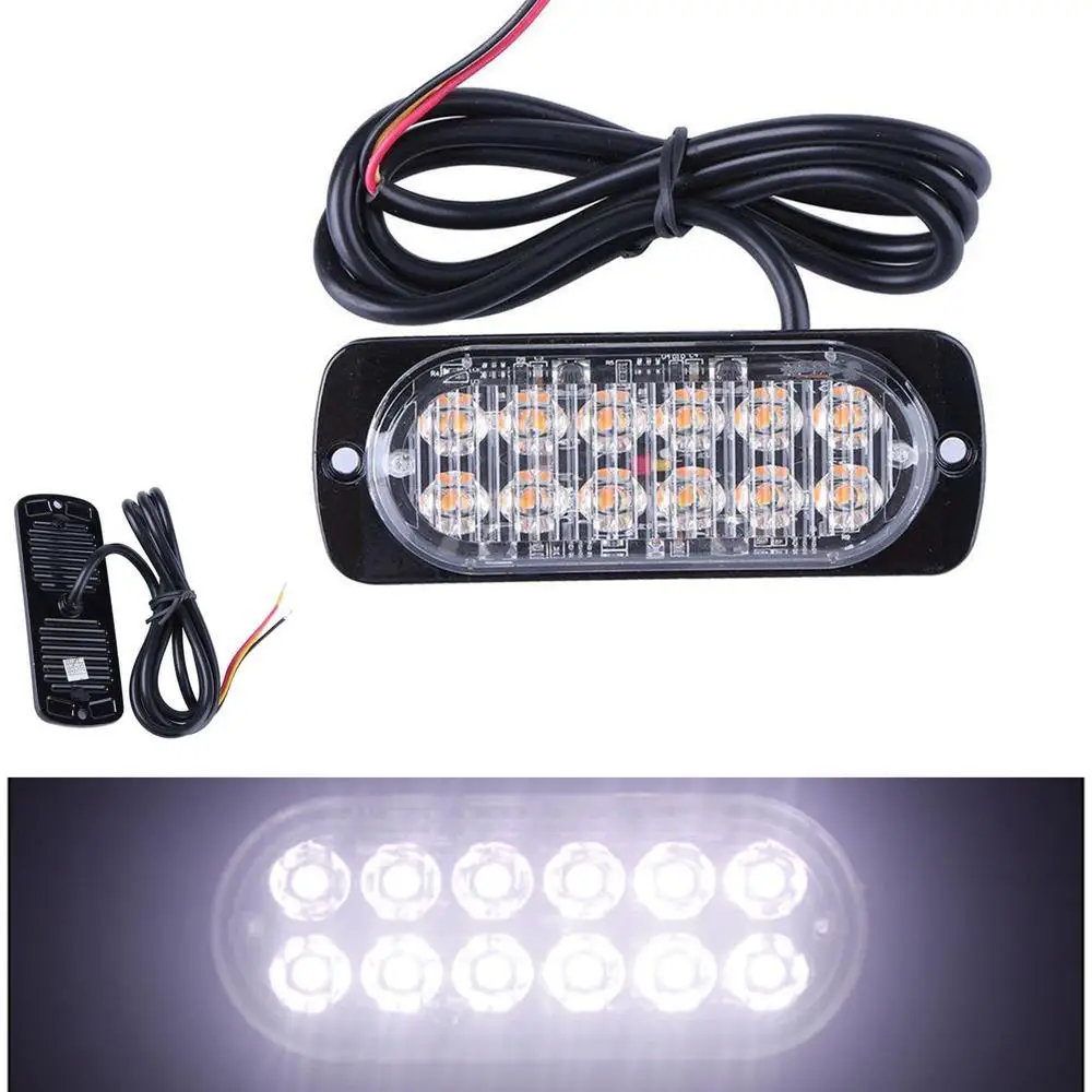 12-24v 12LED мерцающий светильник бар автомобиль Грузовик аварийный Маяк 36 Вт вспышка