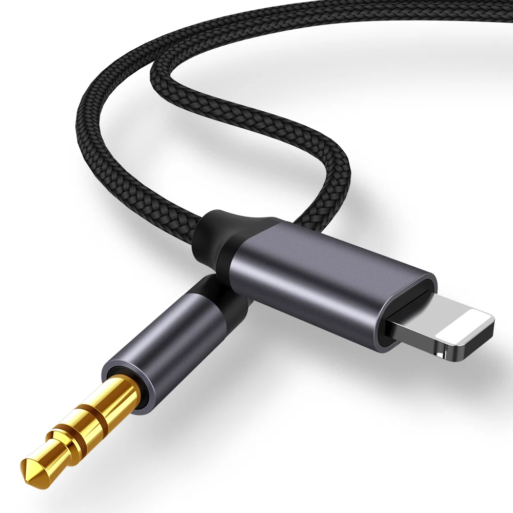 

8 Pin To 3.5mm AUX Cable Lighting To AUX Headphone Adapter Audio Extension Connector Splitter For iPhone 12/11