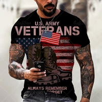new hot selling men t shirt flag 3d pattern t shirt summer fashion top daily casual short sleeved o neck high street wear
