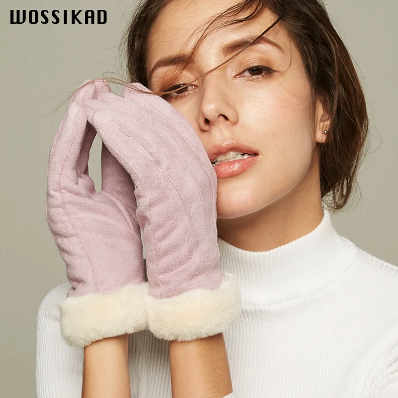 

Зимние перчатки, утепленные, для учеников, для работы с сенсорным экраном, женские перчатки, 2019, Прямая поставка