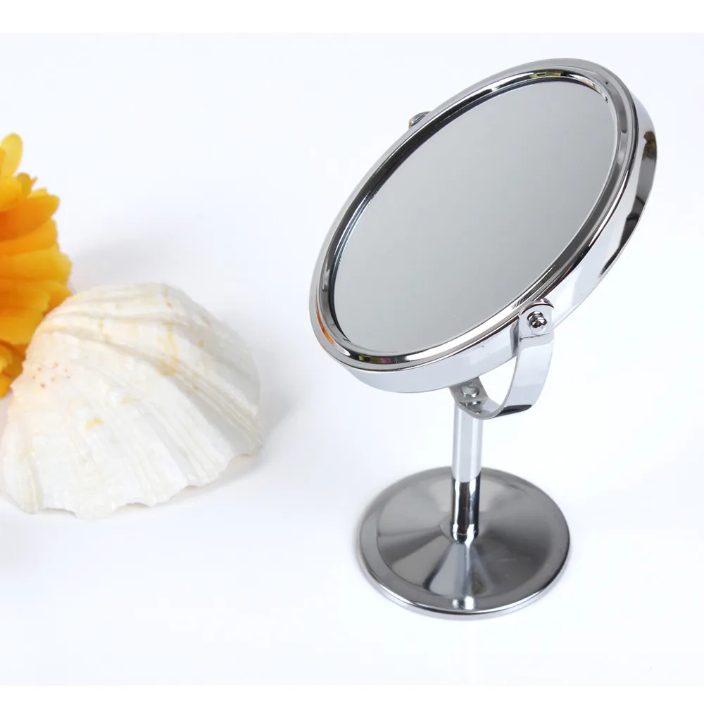 Косметическое зеркало для красоты двустороннее нормальное и увеличительное с