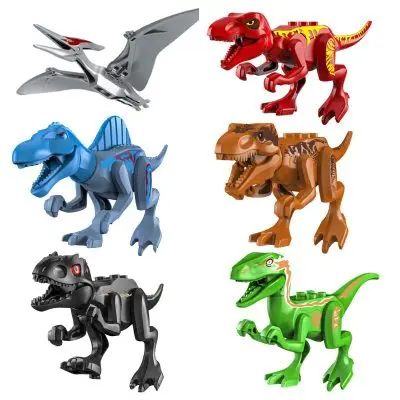 12 шт./компл. сборные строительные блоки парк Динозавр мир птерозавров