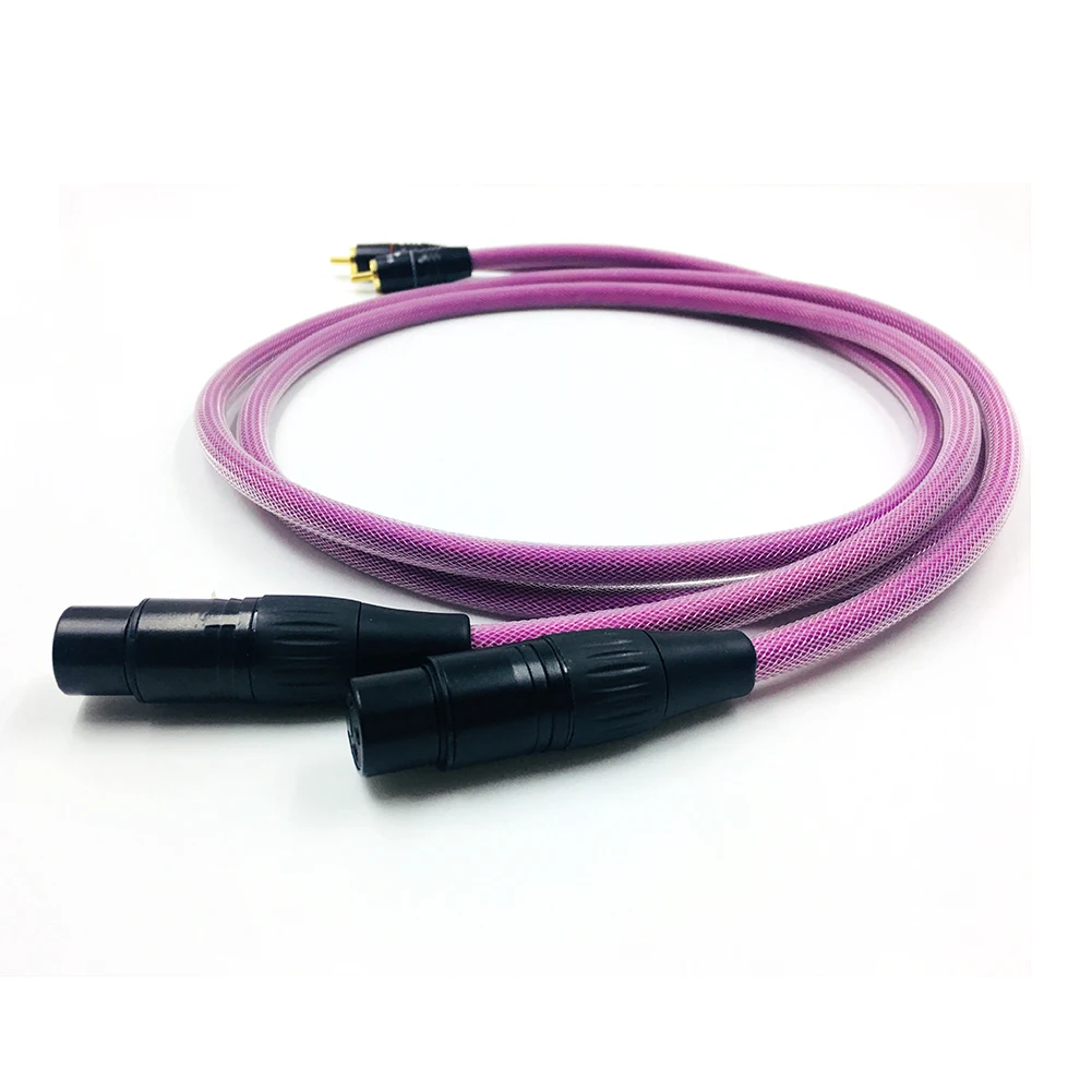 Colleimage 1 пара Hifi XLR кабель чистый OCC аудио папа мама с разъем|Кабели VGA| |