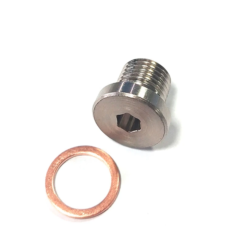 

M12x1.25 O2 Oxygen Sensor Bung Stepped Mounting Wideband Solder Bung Plugs Nut Stepped Cap Fittings Weld Hex Head Bung