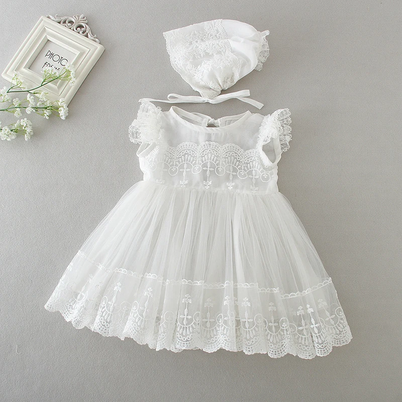 Baby Christening Dresses for Girls Birthday Party Wedding Infant Clothing Bebes Summer LZ433 | Детская одежда и обувь