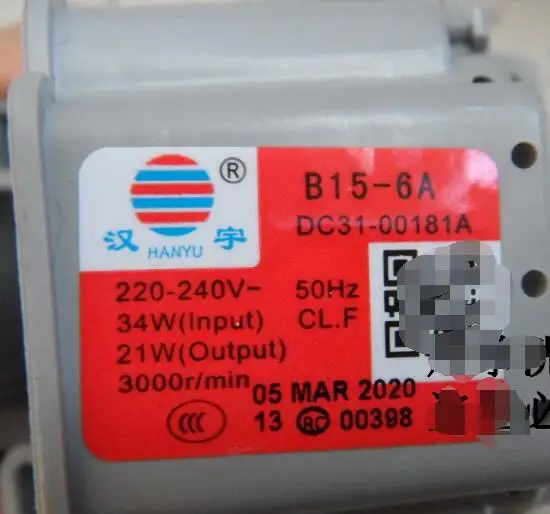 

Washing machine drain water pump B15-6A DC31-00181A drain pump motor Washing machine partgood working