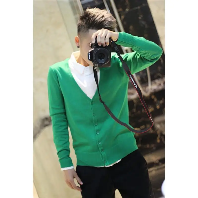 

Тонкий вязаный кардиган карамельного цвета в виде маленькой пластины, новинка на весну и осень, мужская и женская одежда