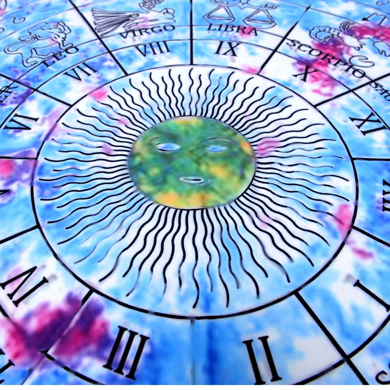 Карта Tarot скатерть гадание для классического Таро с цветами тенью гадания