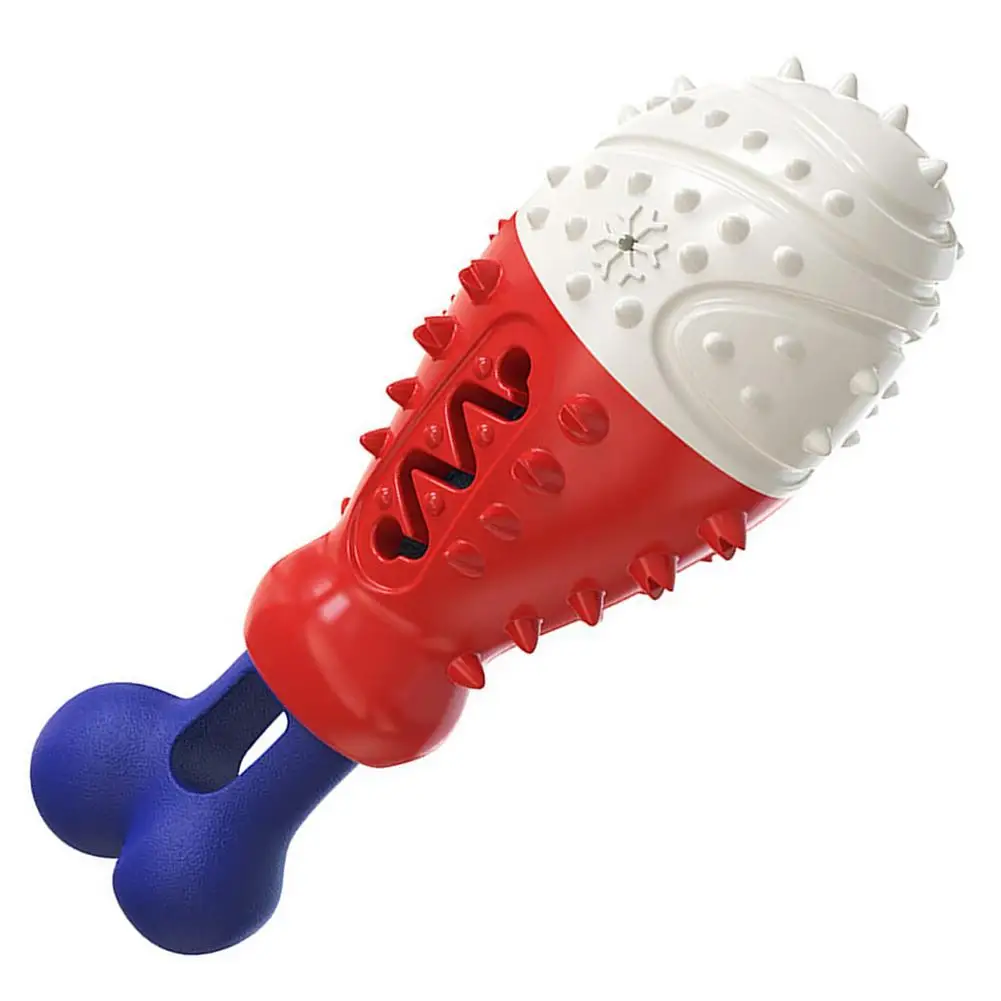 Жевательная игрушка для собак с тематикой еды, жевательная резиновая и нейлоновая Супер Жевательная игрушка-пазл для щенка, барабанная пал...