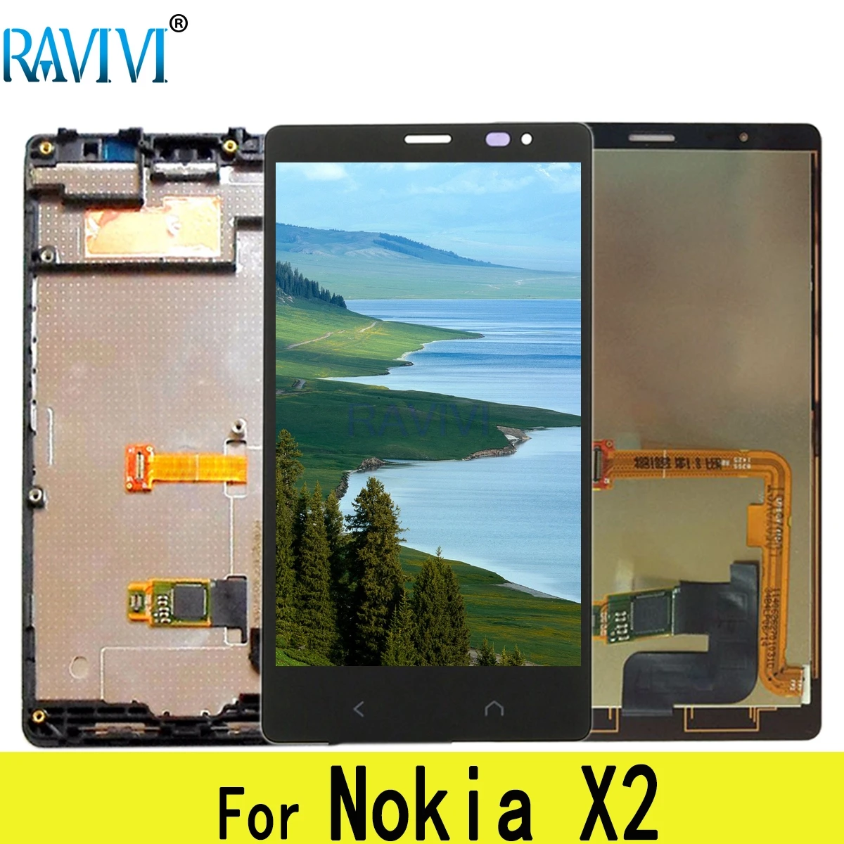 

4.3'' X2 LCD For Nokia X2 LCD Display Dual RM-1013 1014 X2DS Touch Screen Digitizer Assembly Replacement For NokiaX2